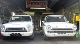 Cortina Pair Repaired at Du-Croq Slips Garage Cardiff