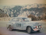Classic Volvo PV544 - Us rallying through the mountains.